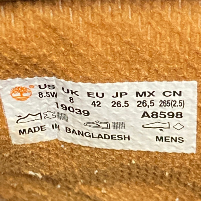 Timberland ティンバーランド 19039 6INCH BASIC BOOT スウェード ブーツ ブラック size26.5cm 瑞穂店