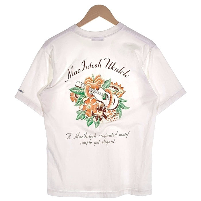 SUN SURF サンサーフ MICINTOSH UKULELE バックプリント 半袖 Tシャツ ホワイト USA製 Size S相当 福生店