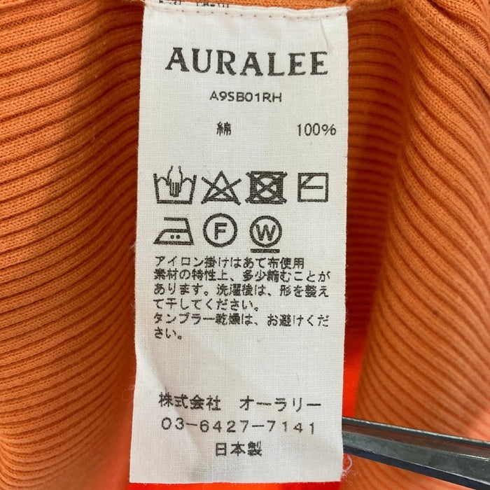 AURALEE オーラリー ロンハーマン別注 A9SB01RH リブニットプルオーバー オレンジ size0 瑞穂店