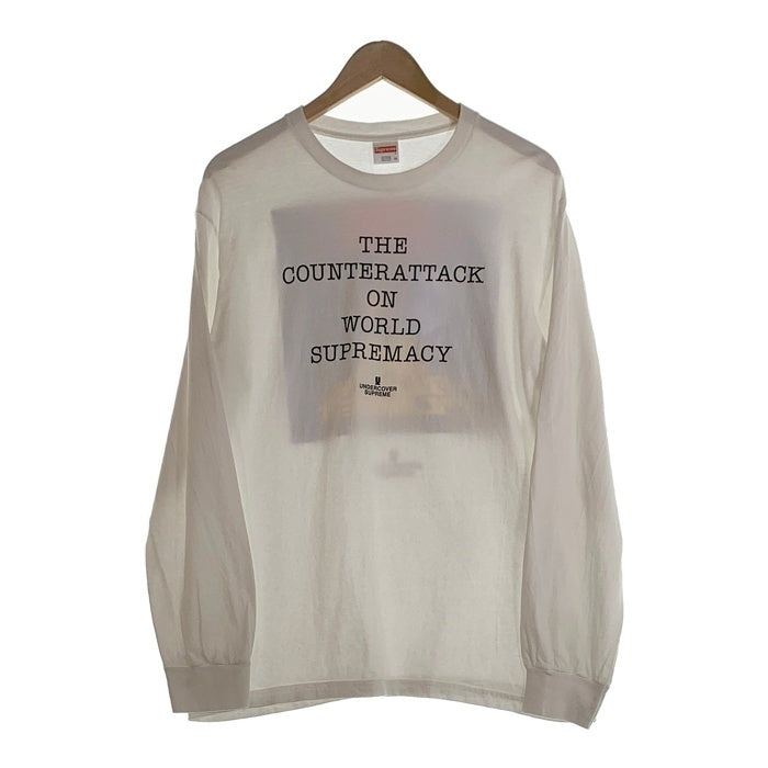 SUPREME シュプリーム UNDERCOVER アンダーカバー PUBLIC ENEMY パブリックエネミー 18SS Counterattack L/S Tee ロンT ロングスリーブ 長袖 Tシャツ ホワイト Size M 福生店