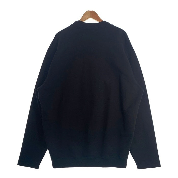VETEMENTS ヴェトモン 18AW Baseball Logo Embroidered Sweatshirt ベースボールロゴ クルーネック スウェット ブラック MAH18TR31 Size M 福生店