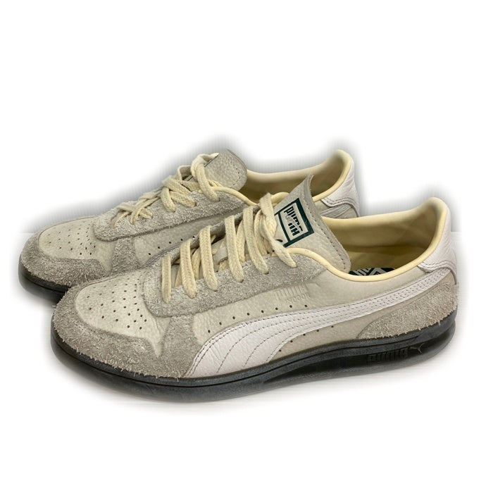 PUMA プーマ Indoor PRM インドア プレミアム スウェードローカットスニーカー ライトグレー クリーム 398179-01 Size 27cm 瑞穂店