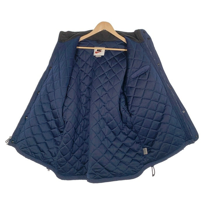 90-00's NIKE ナイキ ナイロン スタンドカラー ジップアップジャケット ロイヤルブルー ネイビー Size L 福生店