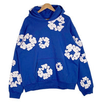 DENIM TEARS デニムティアーズ COTTON WREATH HOODIE コットンリース プルオーバースウェットパーカー ブルー Size XL 福生店