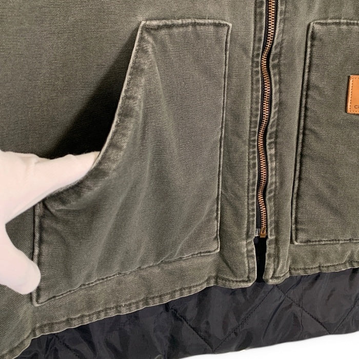 00‘ｓ Carhartt カーハート Duck Work Vest ダック ワーク ベスト モスグリーン Size XXL相当 福生店