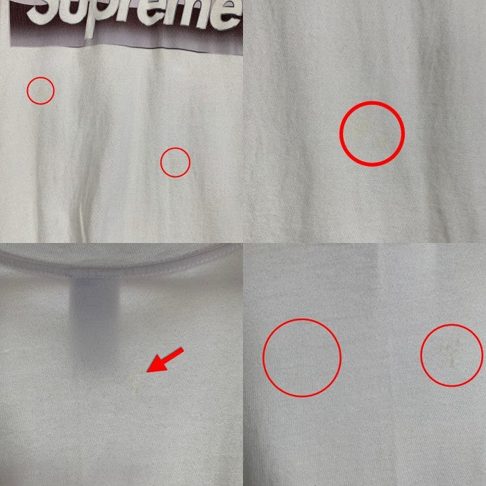 SUPREME シュプリーム 18SS THE NORTH FACE ノースフェイス Metallic Logo Tee メタリックロゴTシャツ ホワイト 並行品 Size L 福生店