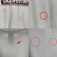 SUPREME シュプリーム 18SS THE NORTH FACE ノースフェイス Metallic Logo Tee メタリックロゴTシャツ ホワイト 並行品 Size L 福生店