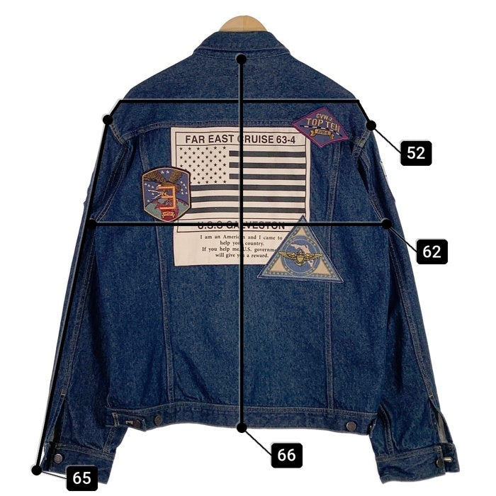 AVIREX アヴィレックス TOP GUN DENIM JACKET トップガン デニムジャケット インディゴ 6112113 Size 2XL 福生店