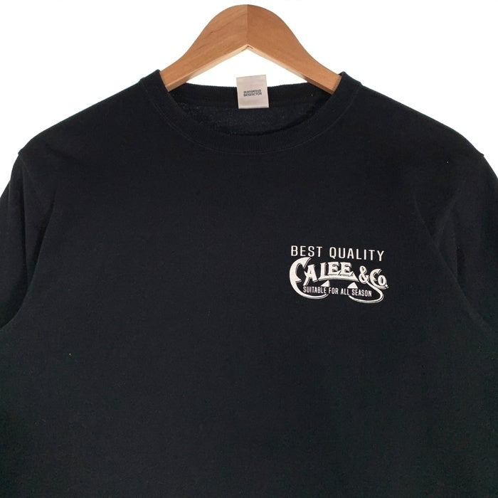 CALEE キャリー コットン ロンT ロングスリーブ 長袖 Tシャツ ブラック Size M 福生店