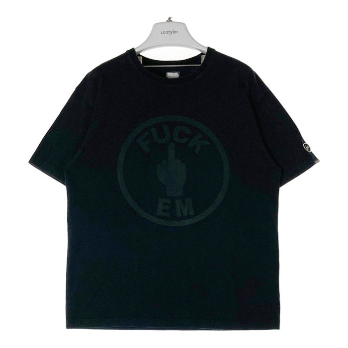 NEIGHBORHOOD ネイバーフッド FRAGMENT DESIGN フラグメントデザイン FUCK EM サークルロゴ Tシャツ ブラック 瑞穂店