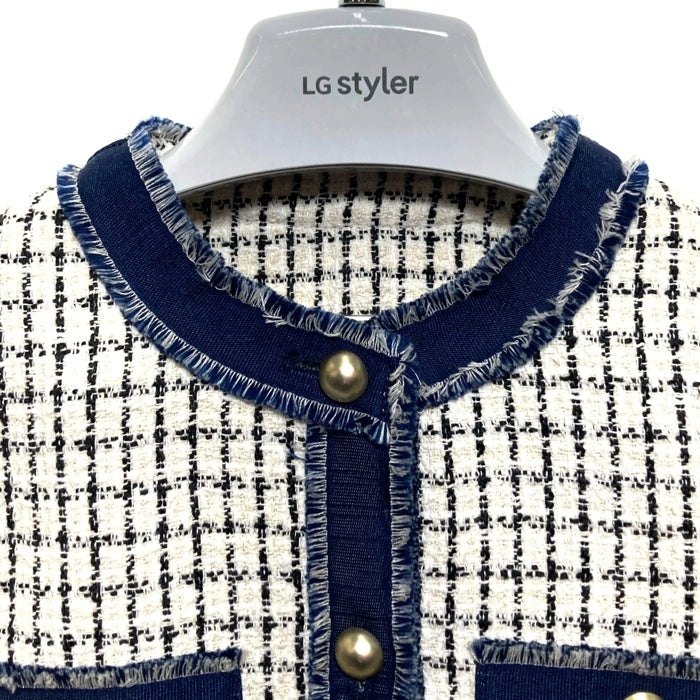 FENNEL フェンネル ツイードジャケット ブルー size38 瑞穂店