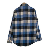 90's BIG MAC ビッグマック バッファローチェック フランネルシャツ ブルー USA製 94年 Size M-R 福生店