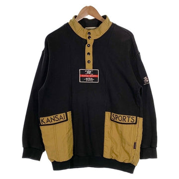 KANSAI SPORTS カンサイスポーツ ハーフスナップ プルオーバースウェット ブラック Size L 福生店