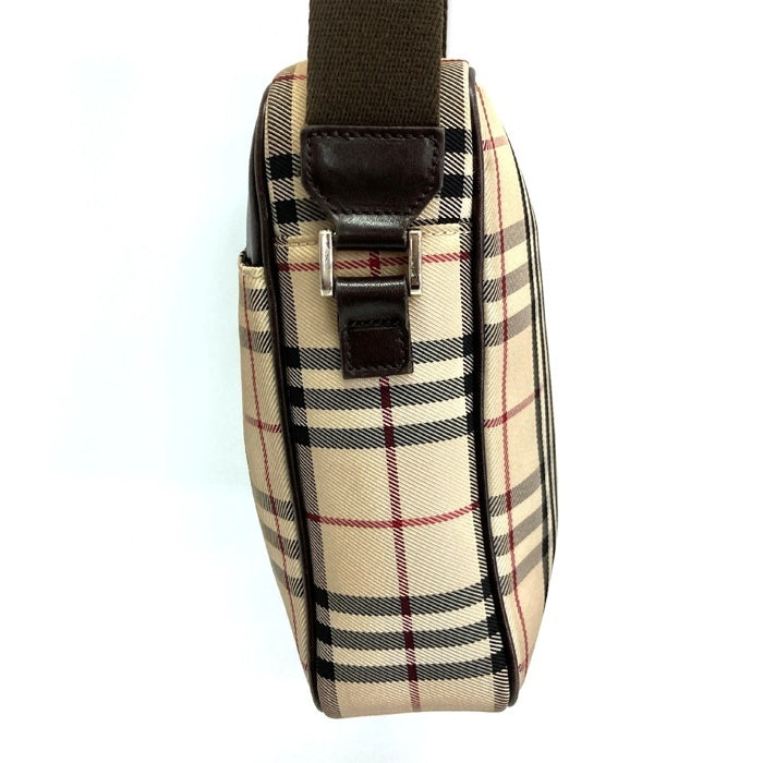 BURBERRY バーバリー ノバチェック スクエア ショルダーバッグ ブラウン 瑞穂店
