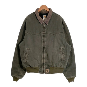00's Carhartt カーハート サンタフェジャケット ダック モスグリーン J14MOS 05/00 Size 2XL-R 福生店