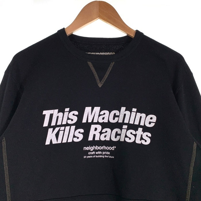 NEIGHBORHOOD ネイバーフッド 18AW クルーネックスウェット ブラック 182UWNH-CSM02 Size M 福生店