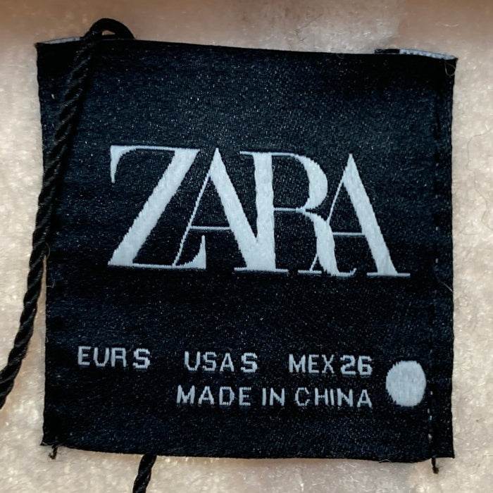 ZARA ザラ タグ付き ブークレー バイカージャケット 5070 026 712 アイボリー sizeS 瑞穂店