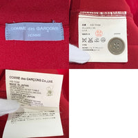COMME des GARCONS HOMME コムデギャルソンオム ジャージー カバーオール ジャケット レッド HG-T032 AD2002 Size M 相当 福生店