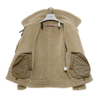 HIDE AND SEEK ハイドアンドシーク B-3 JACKET フェイクムートン フライトジャケット ベージュ HJ-110122 Size M 瑞穂店