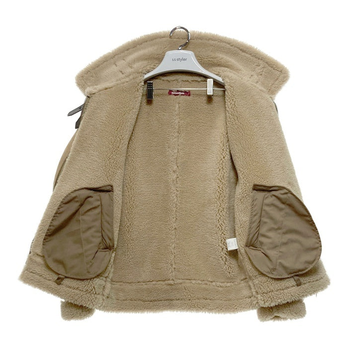 HIDE AND SEEK ハイドアンドシーク B-3 JACKET フェイクムートン フライトジャケット ベージュ HJ-110122 Size M 瑞穂店