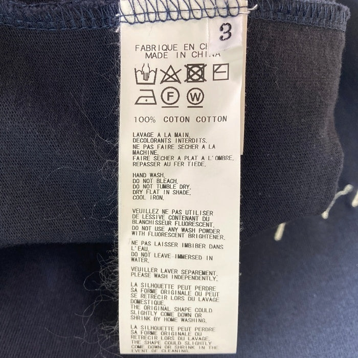 Yohji yamamoto POUR HOMME ヨウジヤマモト プールオム × NEW ERA ニューエラ HW-T38-082 18SS ロゴTシャツ ネイビー size3 瑞穂店