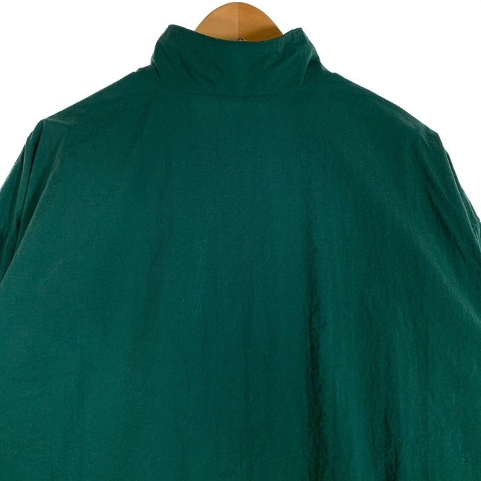 80-90’s adidas アディダス ナイロン ジップアップジャケット ボーダー グリーン ホワイト Size XL 福生店