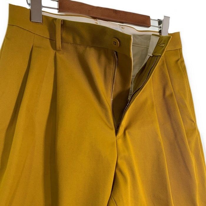 WACKO MARIA ワコマリア Double Pleated Chino Trousers ダブルプリーツ チノトラウザーパンツ イエロー Size L 福生店