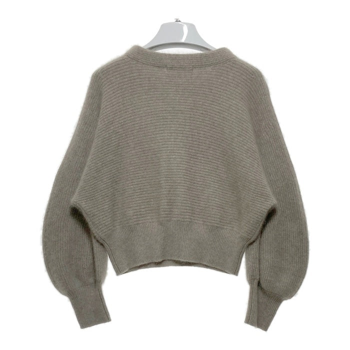 ANAYI アナイ ハイネック横編みリブニット ベージュ Size38 瑞穂店