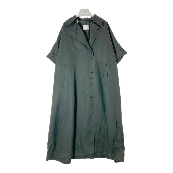AMERI アメリ 24SS  TRENCH MULTI WAY LONG VEST トレンチマルチウェイロングベスト 半袖コート グリーン ※ベスト欠品 01410740200 Size M 瑞穂店