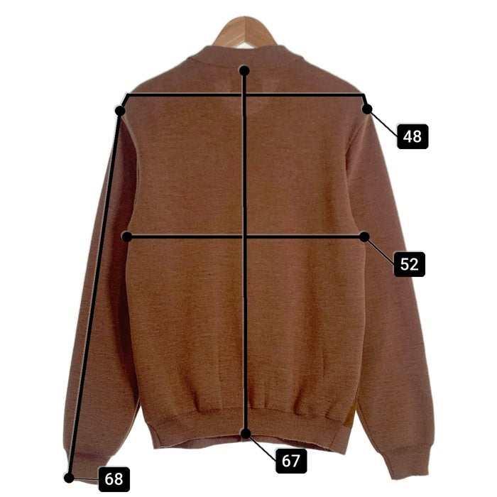 The Duffer of St. George ザ ダファー オブ セントジョージ SUEDE YARDIE CARDIE スエード ヤーディー カーディー ニットカーディガン ブラウン Size L 福生店