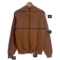 The Duffer of St. George ザ ダファー オブ セントジョージ SUEDE YARDIE CARDIE スエード ヤーディー カーディー ニットカーディガン ブラウン Size L 福生店