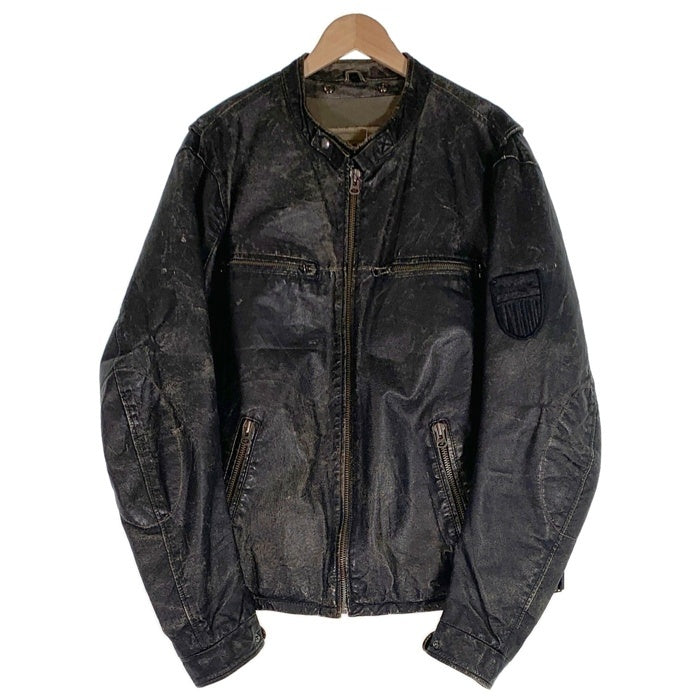 Angelo Litrico アンジェロリトリコ AIR CARGO ASSOCIATION レザージャケット ブラック Size XL 福生店