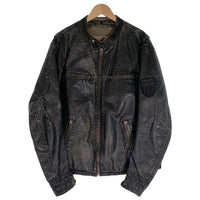 Angelo Litrico アンジェロリトリコ AIR CARGO ASSOCIATION レザージャケット ブラック Size XL 福生店