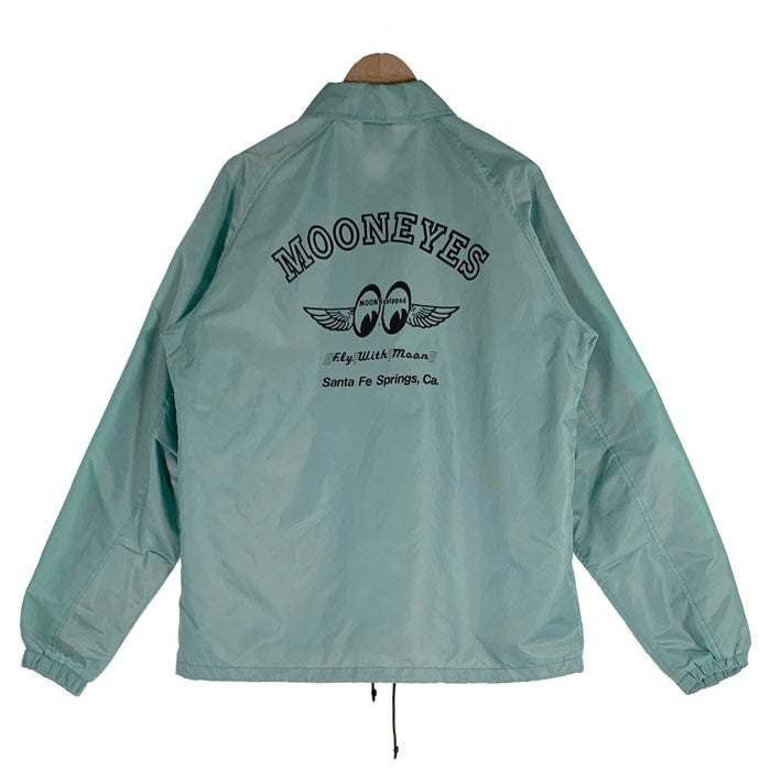 MOONEYES ムーンアイズ ナイロン コーチジャケット ライトグリーン OMJ-028 Size XL 福生店