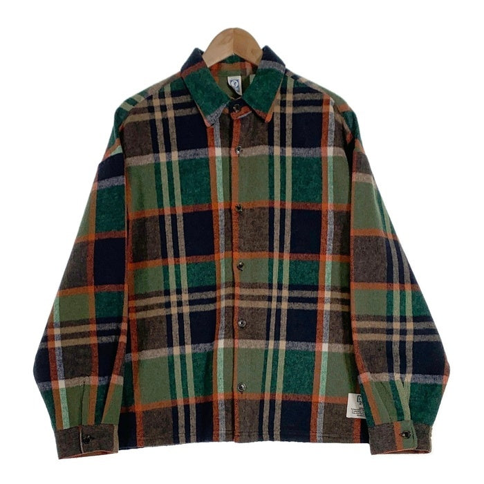 DISCUS ディスカス シャギーチェックシャツジャケット グリーン ユニセックス 4487-2902 Size L 福生店