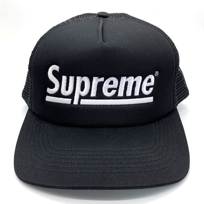 SUPREME シュプリーム 24AW Underline Mesh Back 5-Panel Cap アンダーライン メッシュバック 5パネル キャップ ブラック USA製 福生店