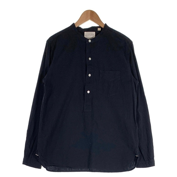 FULLCOUNT フルカウント STAND COLLAR CHAMBRAY SHIRT 5oz スタンドカラーシャンブレーシャツ プルオーバー ブラック 4900 Size 40 福生店