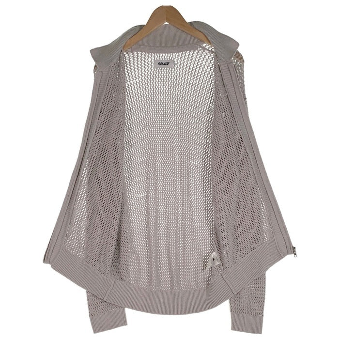 PALACE パレス 24SS RIB KNIT ジップアップ ニット ジャケット グレー Size L 福生店