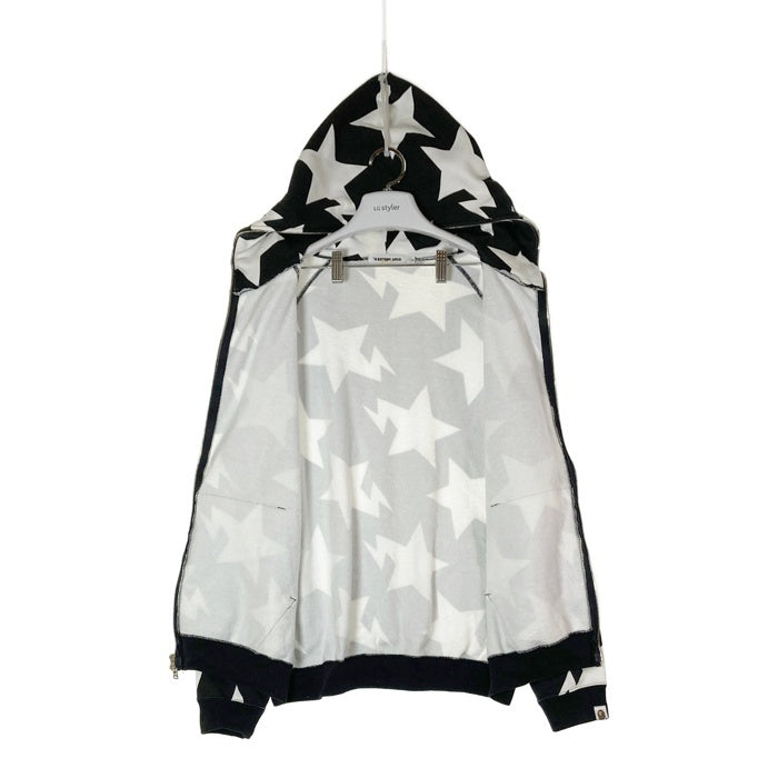 A BATHING APE アベイシングエイプ  STA full zip hoodie スター フルジップパーカー ブラック sizeL 瑞穂店