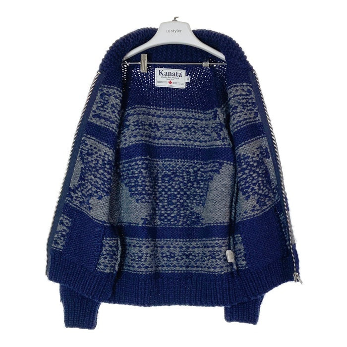 KANATA カナタ カウチンセーター ネイビー size40※所々毛玉あり 瑞穂店