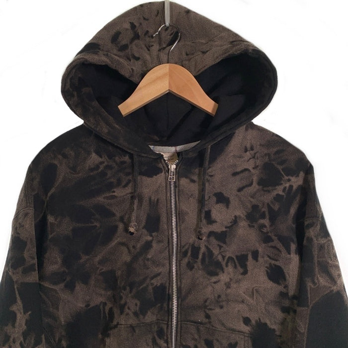 Champion チャンピオン REVERSE WEAVE リバースウィーブ ジップアップ フーディー パーカー ブラック タイダイ Size S 福生店