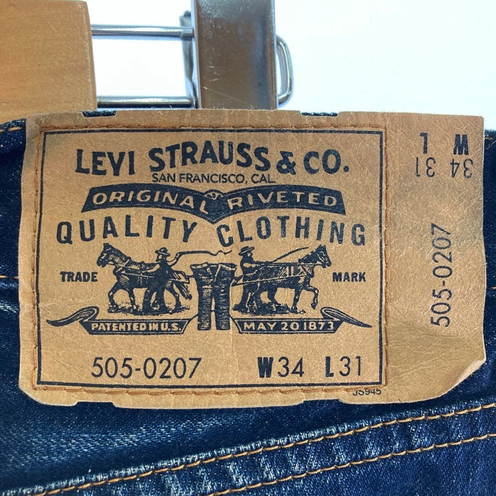 Levi's リーバイス＆FRAGMENT フラグメントデザイン 505-0207 LFC102003 Fenom フェノム  05年 日本製 セルビッチ デニムパンツ インディゴ sizeW34 瑞穂店