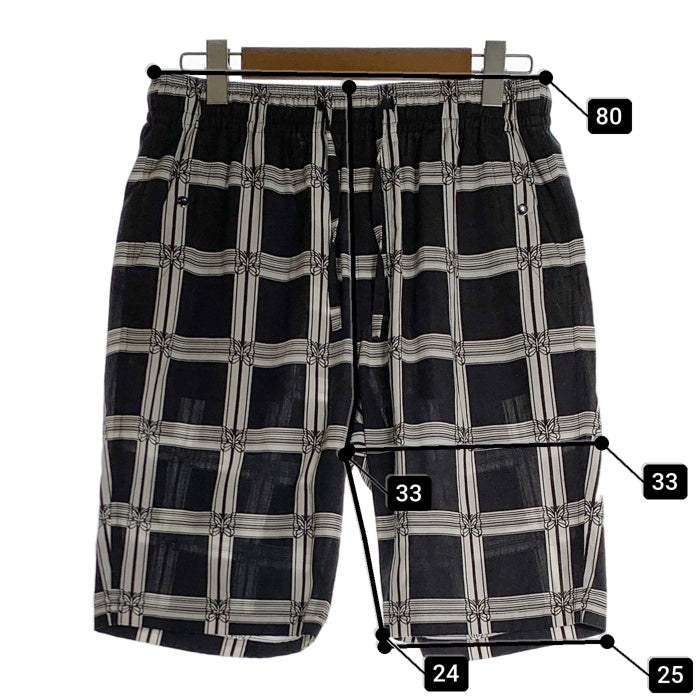 Needles ニードルズ String Cowboy Short R/C Lawn Cloth ストリングカウボーイショーツ レーヨン コットン ショートパンツ ブラック MR181 Size M 福生店