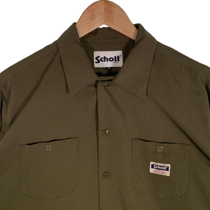 Schott ショット TC WORK SHIRT 長袖 ワークシャツ オリーブ 3115070 Size M 福生店