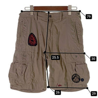 90's Ralph Lauren ラルフローレン ワッペン カーゴ ショーツ ハーフパンツ ベージュ Size 32 福生店