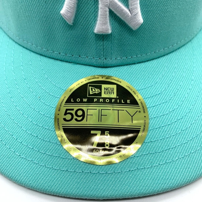 NEWERA ニューエラ Newyork Yankees ニューヨーク ヤンキース 5th Avenue Pack THE CAP別注 59FIFTY LOW PROFILE ベースボールキャップ サイドパッチ ティファニーブルー Size 7 5/8 (60.6cm) 福生店