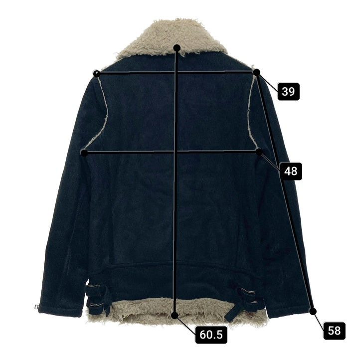 HYSTERIC GLAMOUR ヒステリックグラマー 山羊革 ボアムートンジャケット ブラック sizeS 瑞穂店