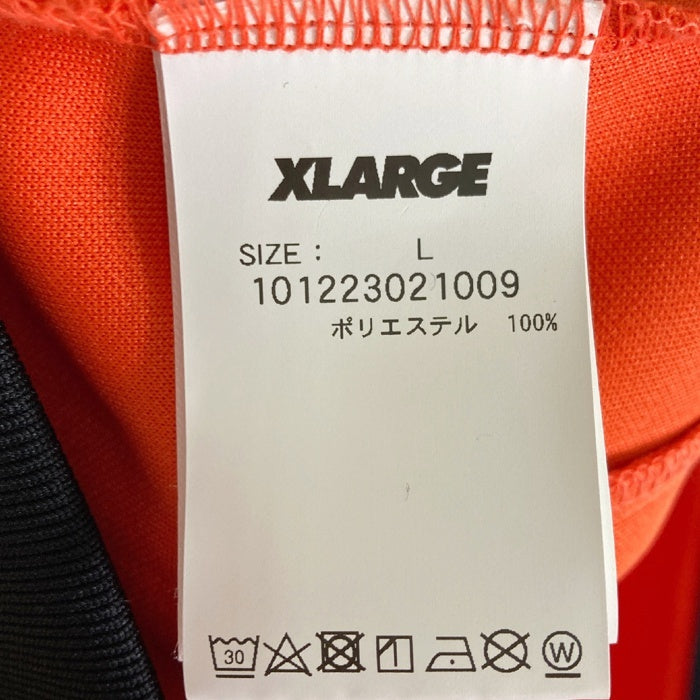 X-LARGE エクストララージ バックプリント トラックジャケット オレンジ sizeL 瑞穂店