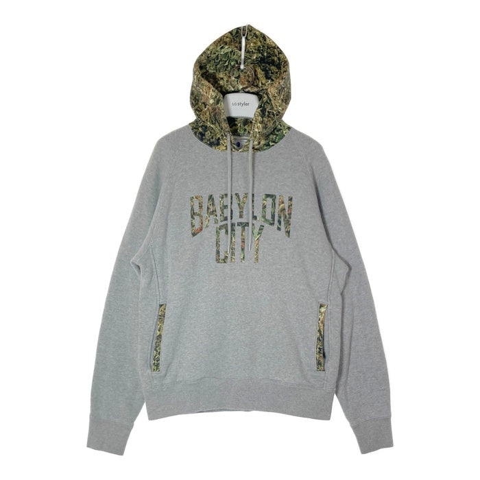 NITRAID ナイトレイド Real Weed Dope Forest BABYLON CITY リアルウィード プルオーバーパーカー グレー sizeL 瑞穂店