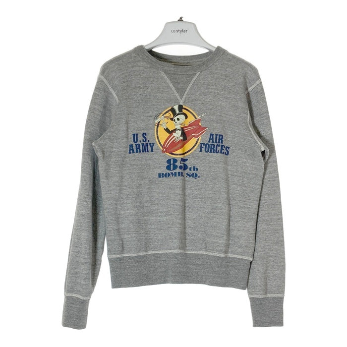 BUZZ RICKSON'S バズリクソンズ 85th BOMBER.SQ. スコードロンプリント スエット br68085 グレー sizeS 瑞穂店